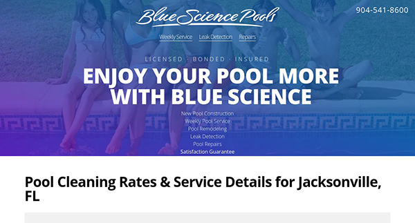 Blue Science Pool Cleaning Service